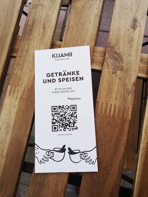 Speisekarte at Kijamii Rösterei Café in Essen