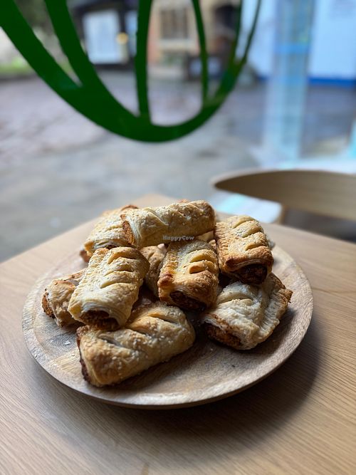 Chickpea sausage rolls at Sprout in Exeter