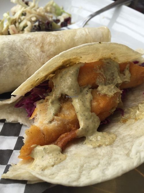 Fishless Tacos - yum! at Yam Chops in Toronto