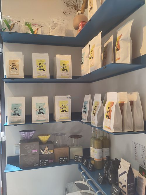 Coffee selection at Southbank Specialty Coffee in Munich