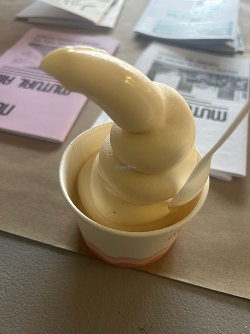 Apricot Lassi (seasonal flavor, vegan)   at Milk Drunk in Seattle