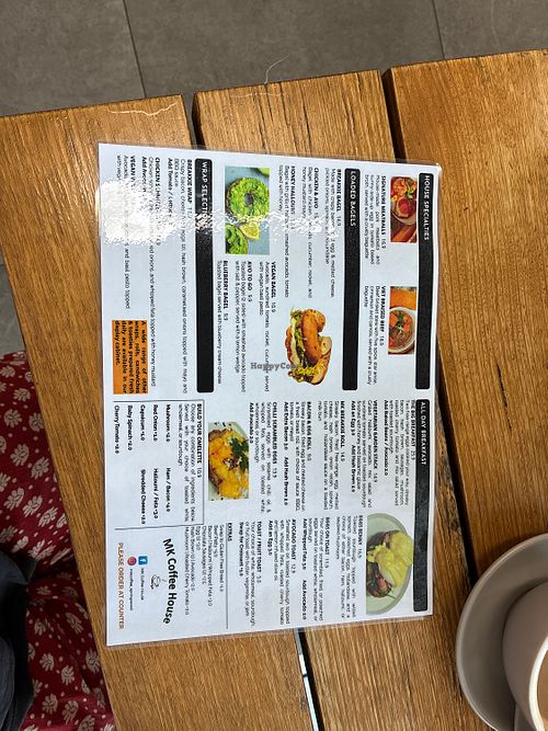 Menu  at MK Coffee in Springwood