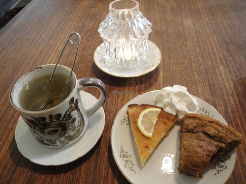 all the desserts are vegans :) at Two Little Birds in Gothenburg