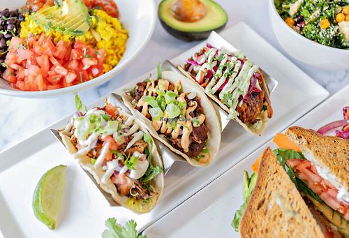 Vegan tacos  at Lettuce Love Café - Hamilton in Hamilton