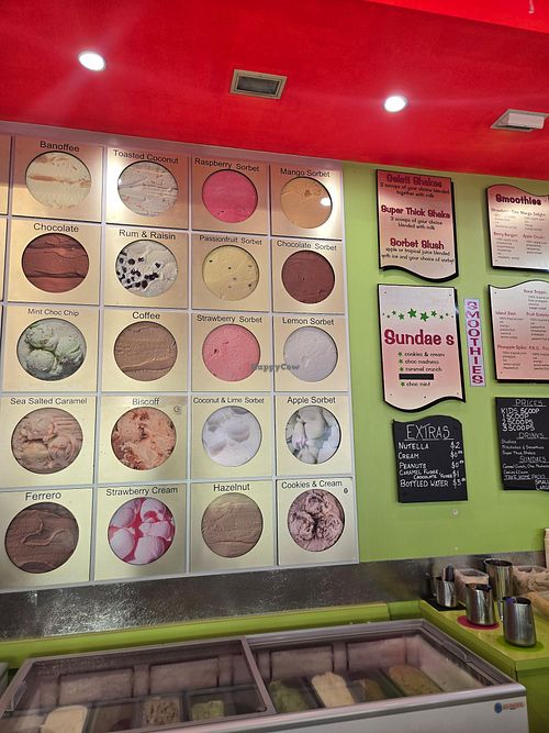 Sorbet flavours are vegan at Shakes Ice Cream Bar Port Douglas in Port Douglas