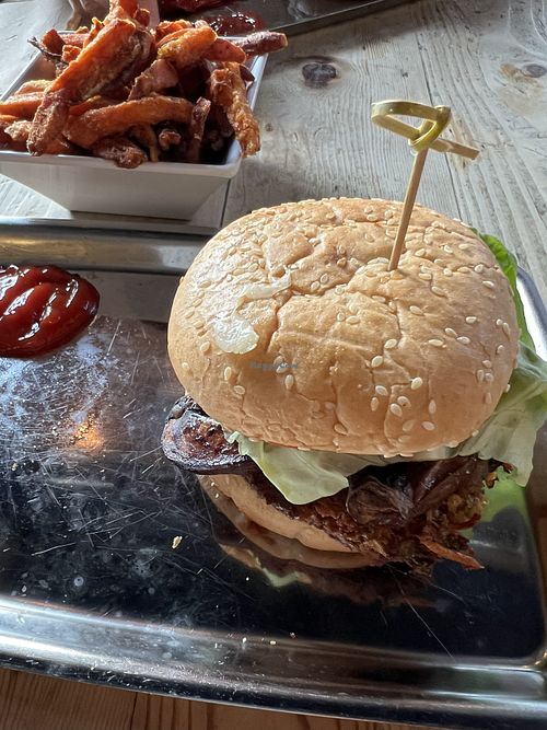 Veggie burger is always vegan   at Uneeda Burger in Seattle