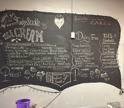 Menu at Sweet Jane's Frozen Desserts in Astoria