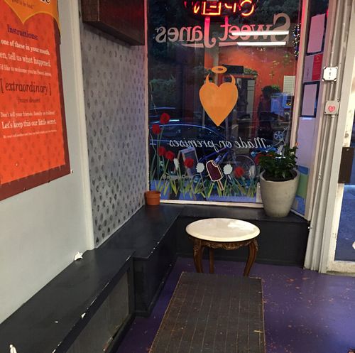 Seating Inside at Sweet Jane's Frozen Desserts in Astoria