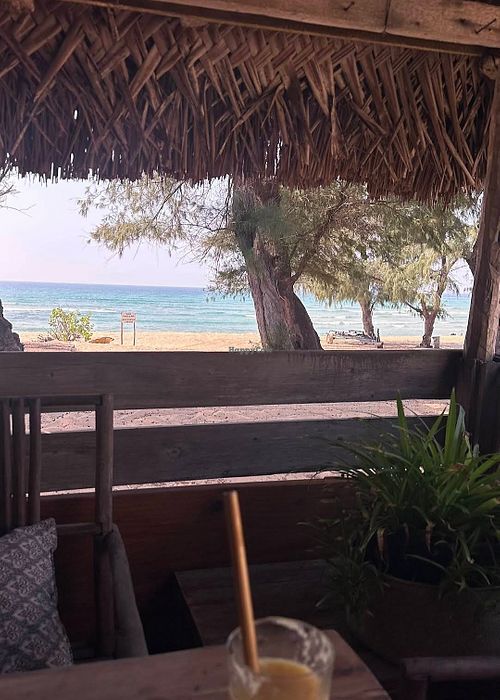 The view from the Café at Jen's Café in Tofo