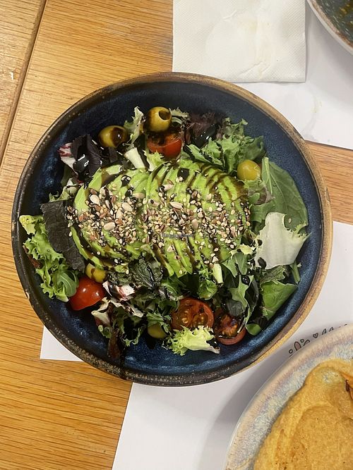 Avocado salad  at La Terraza Miró in Catalunya