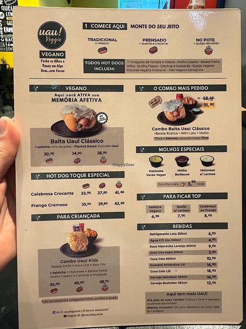 Cardápio at Cachorro Quente Uau! Dogueria - Hot Dog in Santa Catarina