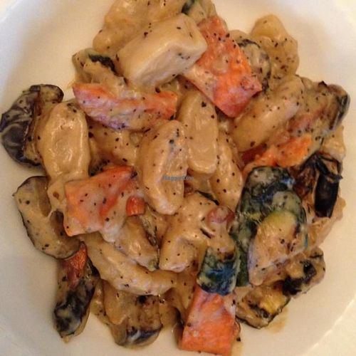 Vegan Gnocchi at Cafe Nini in Tel Aviv