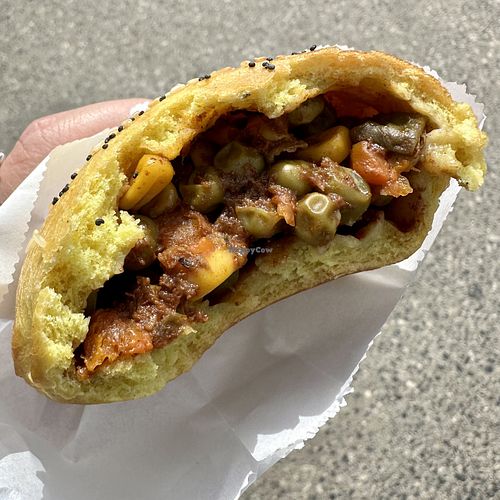 Vegan Pirashki  at Alma bakery in Toronto