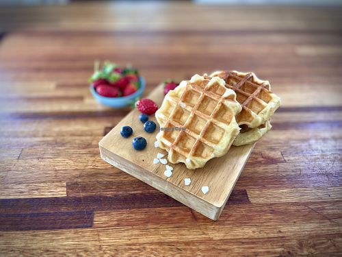 Vegan Liège waffle  at Waffle Revolution in Johannesburg