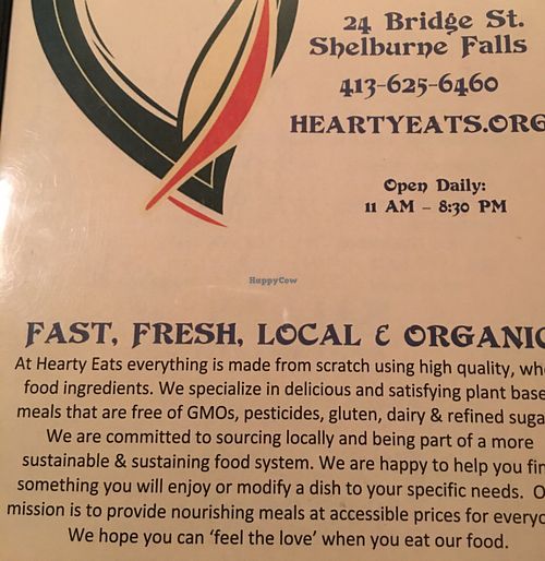 Hearty Eats at Hearty Eats in Shelburne Falls