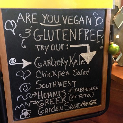 vegan options  at The Mindful Mermaid Cafe in Key Largo