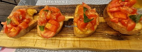 Fresh and tasty bruscetta in nice location. at Caffetteria Villaroel in Sicilia