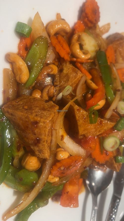 Spicy cashew. Great flavor!! Ask them to make it vegan.   at Taste of Thai - Ahwatukee in Phoenix