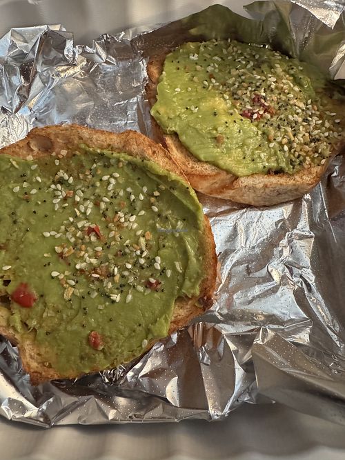 Bagel with avocado   at Spot Coffee  in Saratoga Springs