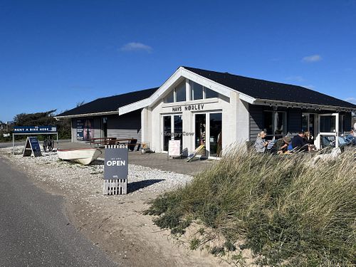 the café  at HAVS Nørlev Strand in Hjoerring