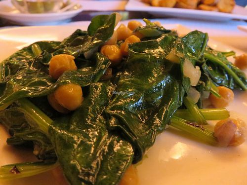 chickpeas with spinach (Kichererbsen mit Spinat) at Viva Zapata in Saarbrucken