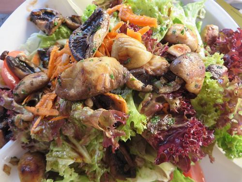 Ensalada Championes (salad with fried fresh mushrooms) at Viva Zapata in Saarbrucken