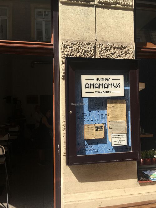 Outside  at Hummus Amamamusi in Krakow