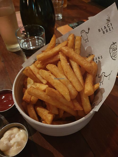 Bowl of fries at Blackman's Brewery Bar and Restaurant in Torquay