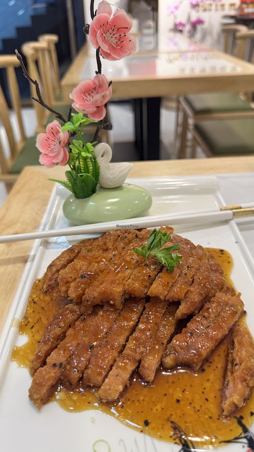 Vegan pepper steak  at Zen Kitchen Vegetarian in Makati