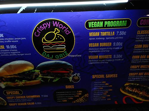 Menu at Daj Griz in Opština Kotor