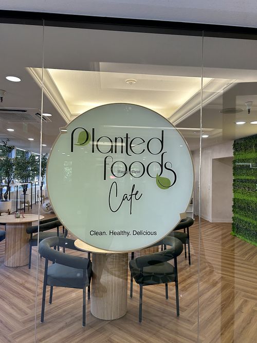 Front entry   at Planted Foods Cafe in Sacramento