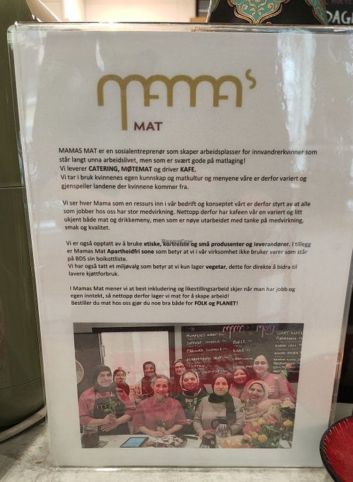 Mission at Mamas Mat Kafè in Oslo