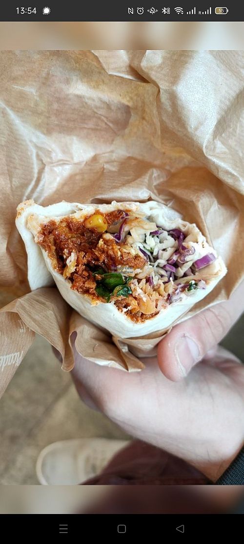 Vegan wrap at Narvesen Jernbanetorget T-bane in Oslo