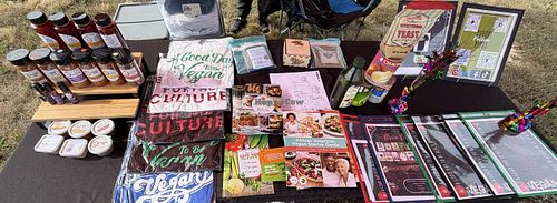products + literature!  at A Good Day To Be Black & Vegan in St Louis
