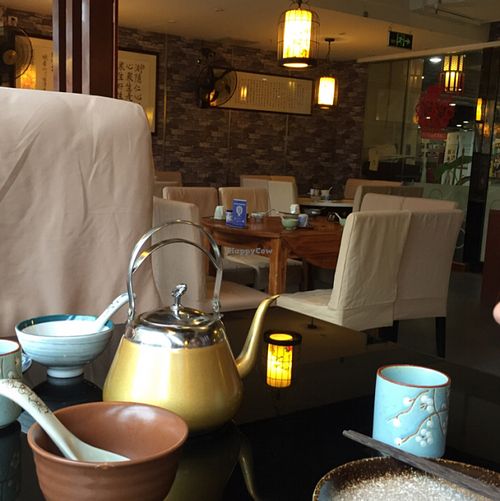 interior at XiangJi Ge Vegetarian in Shanghai