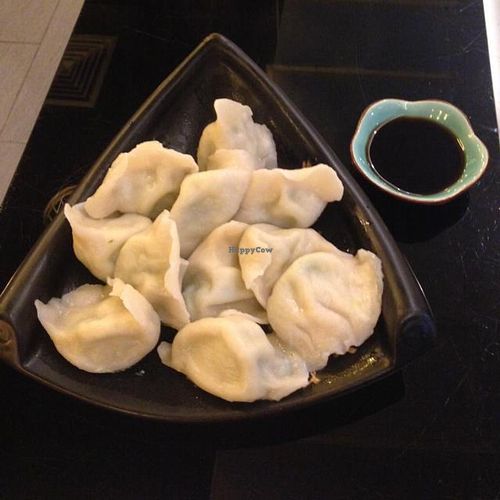 Dumplings at XiangJi Ge Vegetarian in Shanghai