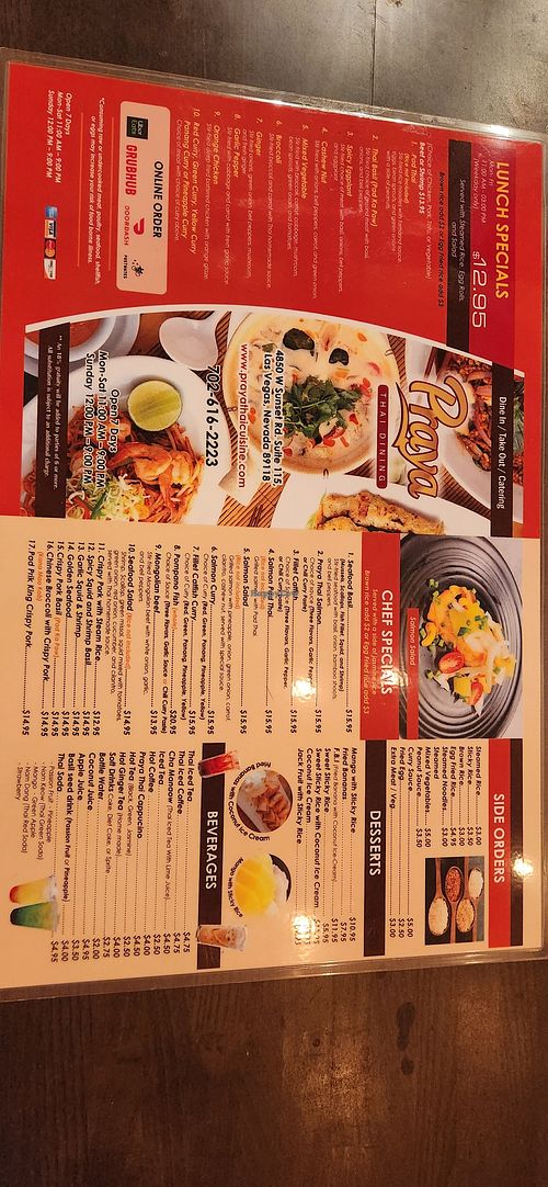  at Praya Thai Dining in Las Vegas