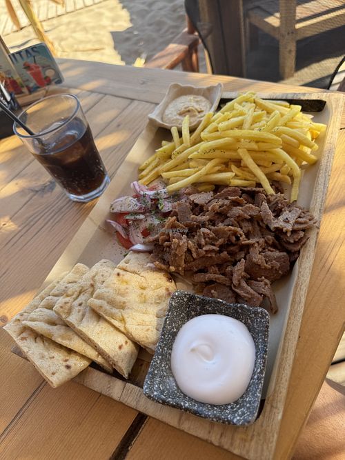 Vegan Gyros   at Monamo Beach Bar Restaurant in Rhodes