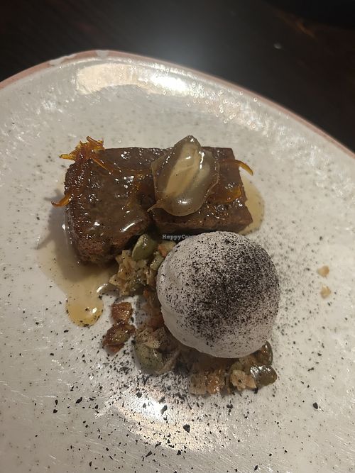 Date cake vegan   at Driftwood in Boynton Beach