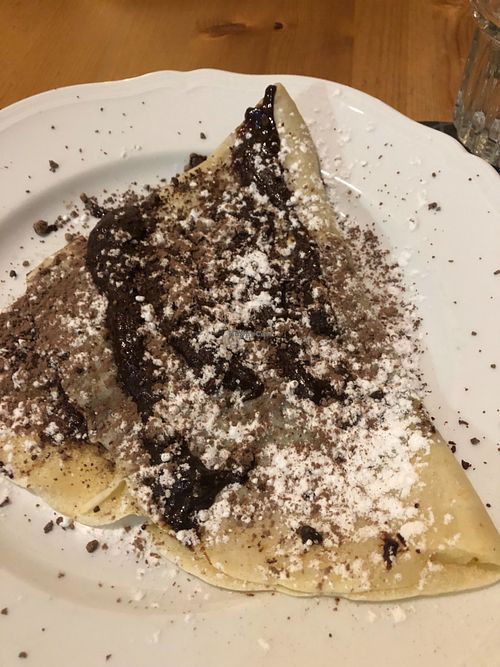 Chocolate crepe at Crepapelle in Florence