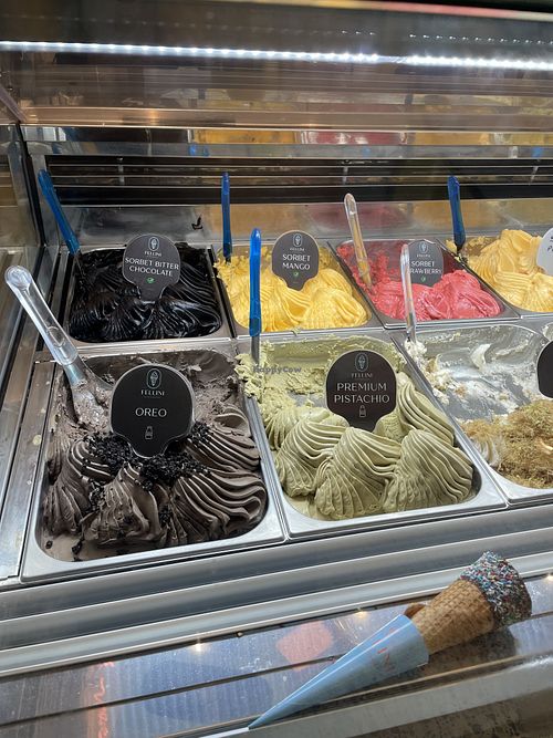 Vegan Sorbets   at Fellini Gelato Artigianale in Rodos