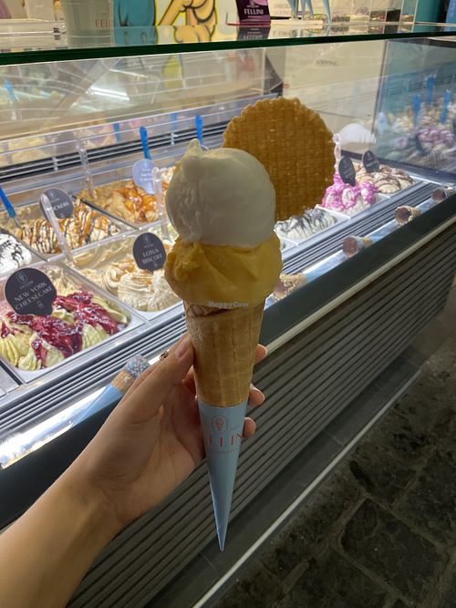 Lemon And Mandarin Sorbet    at Fellini Gelato Artigianale in Rodos