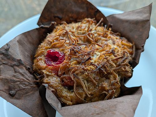 Piña Colada Muffin at Del Sur Bakery in Chicago
