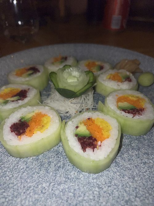 Asked for a vegan sushi option and they made it for me😄so accommodating   at Funky Geisha in Baja California Sur