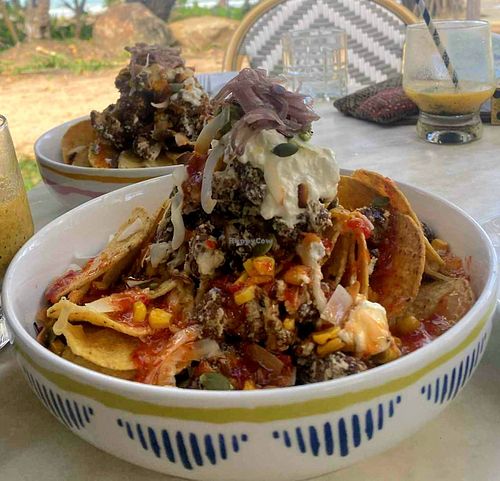 Cauliflower Nachos at Charlie's Beach House in Mission Beach