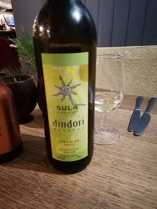 Vegan wine available at The Cook's Tale Restaurant in Canterbury