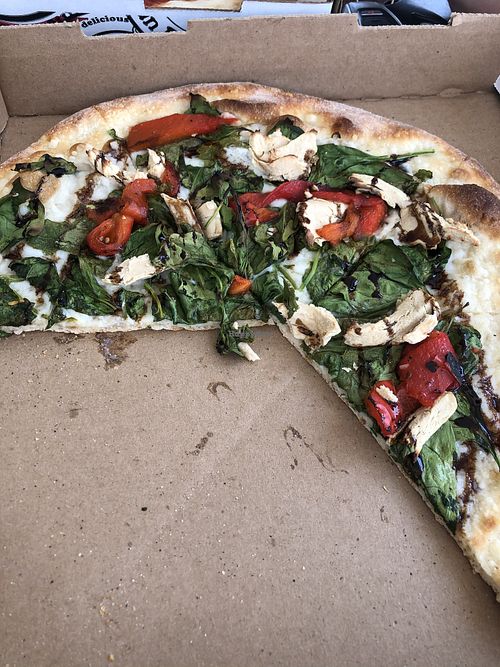 Vegan rostiti pizza at Uncle Oogie's Pizza in Sea Isle City
