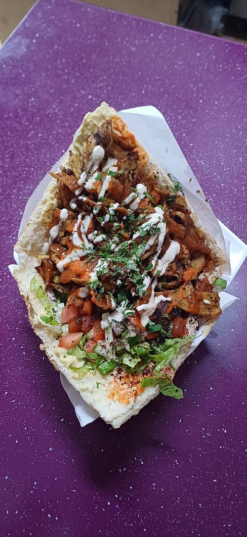 Vegan kebab at Ya Habibi in Canarias