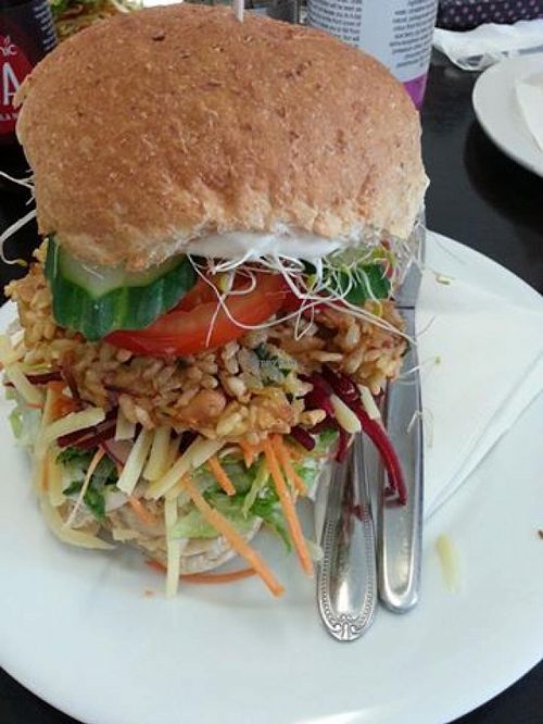 Not the best photo, but it was delicious! at The Magic Apple in Burleigh Heads