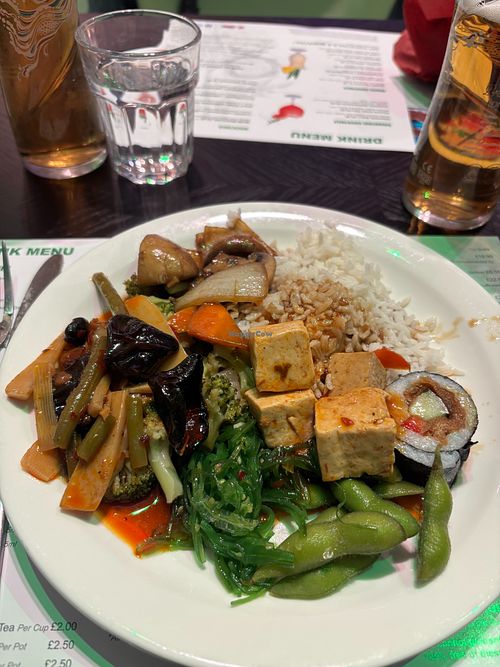 Enough vegan options for a decent meal at Panda Mami The University of Warwick in Coventry